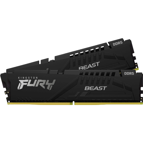 Bộ nhớ trong RAM Kingston Fury Beast 32GB (2x16GB) DDR5 4800MHz (KF548C38BBK2-32)