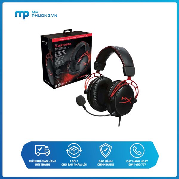 Tai nghe Gaming Kingston HyperX Cloud Alpha Red (HX-HSCA-RD/AS)