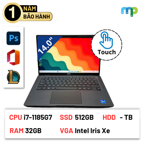 Laptop Dell Latitude 7420 I7-1185G7/32GB/SSD 512GB/14.0