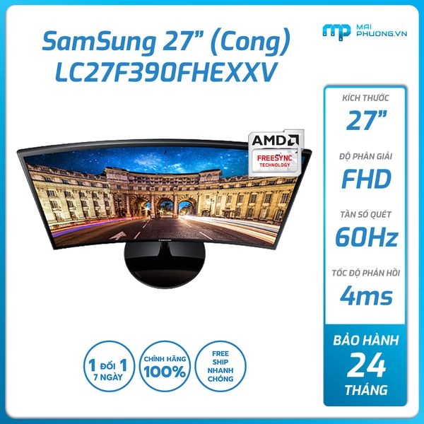 Màn Hình Gaming Cong Samsung 27 inch LC27F390FHEXXV