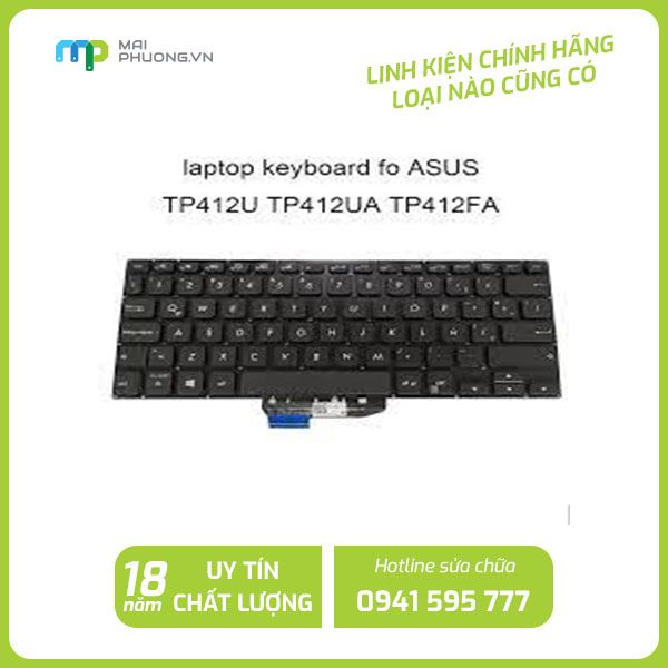 Thay Bàn Phím Laptop Asus TP412 đen Led