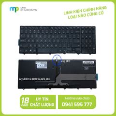 Thay Bàn Phím  Laptop Dell Vostro 15-3541 Có đèn