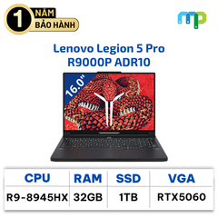 Laptop Lenovo Legion 5 Pro R9000P ADR10 Ryzen9-8945HX/32GB/SSD 1TB/RTX 5060 8GB/16.
