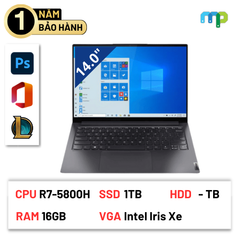 Laptop Lenovo Yoga Slim 7 Pro 14ACH5 82N5001YVN (R7-5800H/ 16GB/ 1TB/ 14''2.8K OLED/ ADM Radeon)