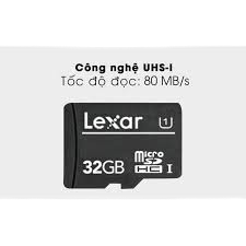 Thẻ nhớ microSDHC - USH-I Class 10 U1 32GB