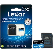 Thẻ nhớ MicroSDXC  256GB –  U3, V30, A1 - Có Adapter chuyển SD Dòng tốc độ cao, phù hợp cho GoPro, Drone, Quay phim 4K