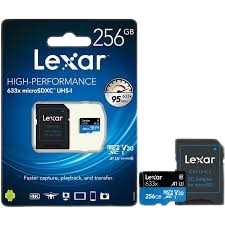 Thẻ nhớ MicroSDXC  256GB –  U3, V30, A1 - Có Adapter chuyển SD Dòng tốc độ cao, phù hợp cho GoPro, Drone, Quay phim 4K