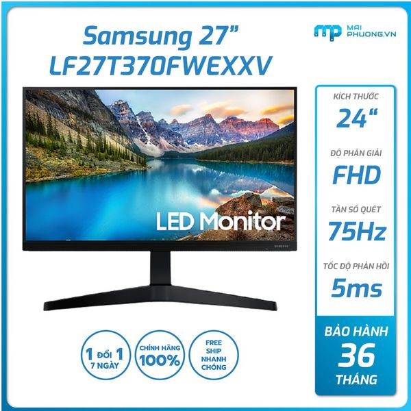 Màn hình SAMSUNG 27 inch  75Hz LF27T370FWEXXV