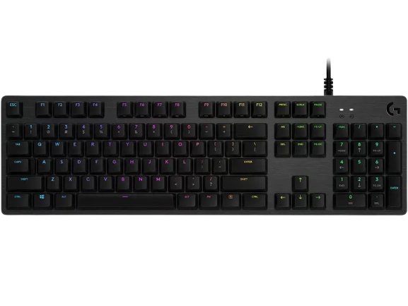 Bàn phím cơ Logitech G512 Carbon RGB (GX Red Linear) (920-009372)