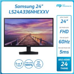 Màn hình Samsung LS24A336NHEXXV (24 inch VA/FHD/viền mỏng/60hz/5ms/HDMI+D-sub/24T)