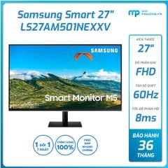 Màn hình Smart monitor Samsung 27 inch/FHD/VA/60Hz LS27AM501NEXXV
