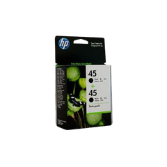 HP 45 Black Inkjet Crtg Twin Pack