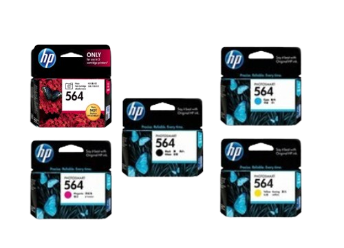 HP 564 Black/ Photo Black/ Cyan/  Magenta/  Yellow  Ink Cartridge
