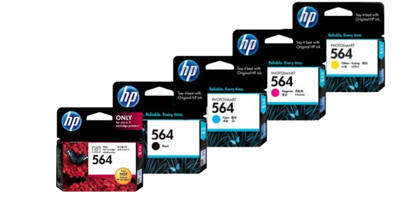 HP 564 Black/ Photo Black/ Cyan/  Magenta/  Yellow  Ink Cartridge