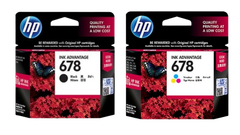 HP 678 Black/ Tri-color Ink Cartridge