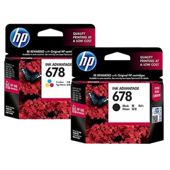 HP 678 Black/ Tri-color Ink Cartridge