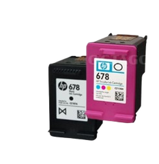 HP 678 Black/ Tri-color Ink Cartridge