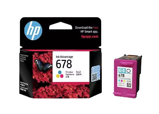 HP 678 Black/ Tri-color Ink Cartridge