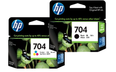 HP 704 Black/ Tri-color Ink Cartridge
