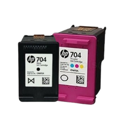 HP 704 Black/ Tri-color Ink Cartridge
