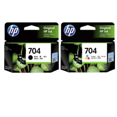 HP 704 Black/ Tri-color Ink Cartridge