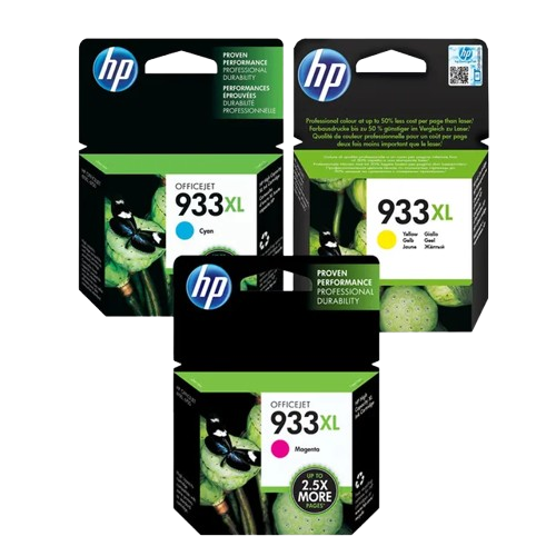 HP 933XL Cyan/ Magenta/ Yellow Officejet Ink Cartridge