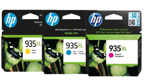 HP 935XL Cyan/Magenta/Yellow Ink Cartridge