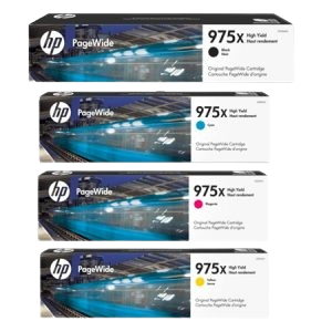 HP 975X Cyan/ Magenta/ Yellow/ Black Original PageWide Crtg