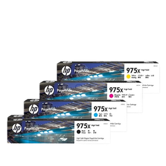 HP 975X Cyan/ Magenta/ Yellow/ Black Original PageWide Crtg