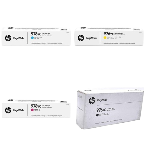 HP 976YC Black/ Cyan/ Magenta/ Yellow  Contract PageWide Crtg