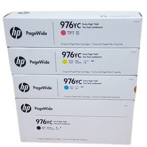 HP 976YC Black/ Cyan/ Magenta/ Yellow  Contract PageWide Crtg