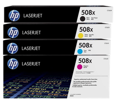 HP 508X Black/ Cyan/ Yellow/  Magenta LaserJet Toner Cartridge