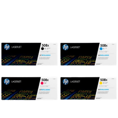 HP 508X Black/ Cyan/ Yellow/  Magenta LaserJet Toner Cartridge