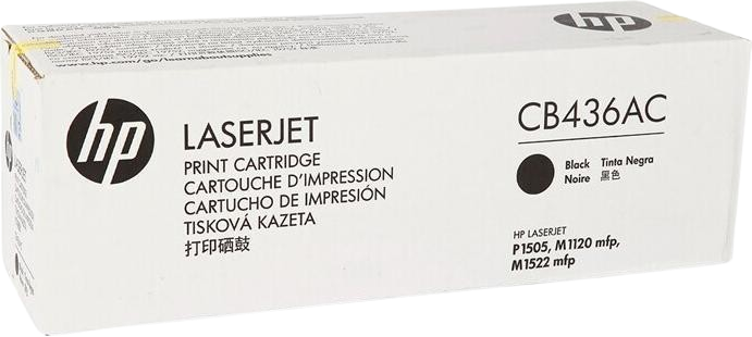 HP CB436AC Blk Contr LJ Toner Cartridge