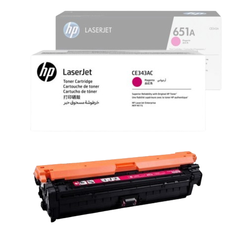 HP CE340AC Blk/ CE341AC Cyn/ CE342AC Ylw/ CE343AC Mgn Contr LJ Toner Cartridge