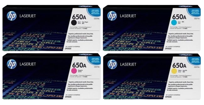 HP Color LaserJet CP5525 Black/ Cyan/ Yellow/ Magenta   Cartridge