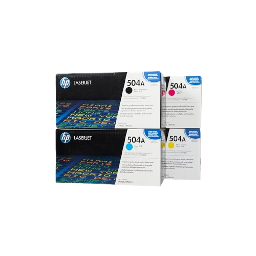 HP CP3525/CM3530 MFP Black 5K/ Cyan/ Yellow/ Magenta Print Crtg