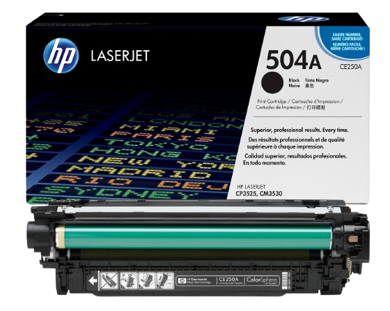 HP CP3525/CM3530 MFP Black 5K/ Cyan/ Yellow/ Magenta Print Crtg