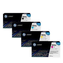 HP CP3525/CM3530 MFP Black 5K/ Cyan/ Yellow/ Magenta Print Crtg