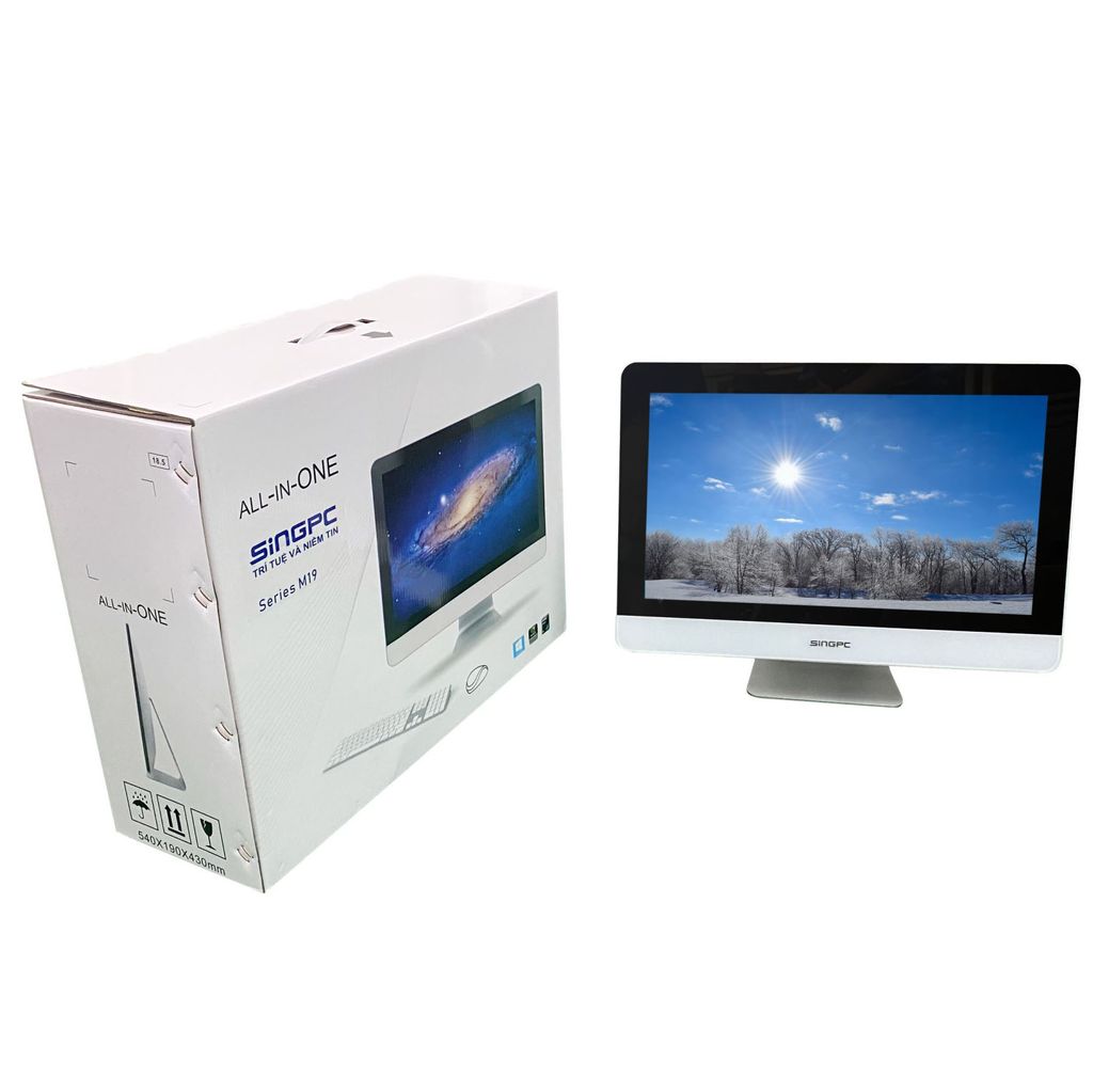 Máy bộ hãng SingPC AIO M19B571 (G5900-G5905-G5920/4GB/128GB SSD/18.5
