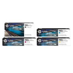 HP 982X Cyan/ Magenta/ Yellow/ Black Original PageWide Crtg