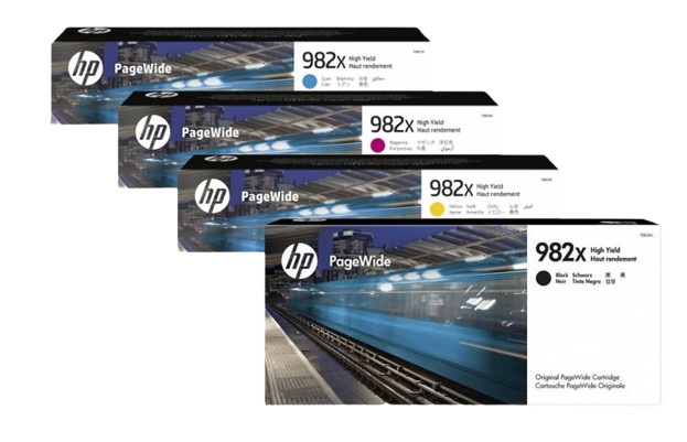 HP 982X Cyan/ Magenta/ Yellow/ Black Original PageWide Crtg