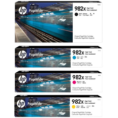 HP 982X Cyan/ Magenta/ Yellow/ Black Original PageWide Crtg