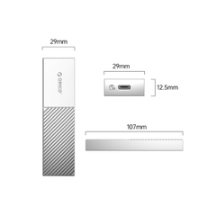 Hộp ổ cứng SSD ORICO M.2 NVME TypeC M206C3-G2-GY
