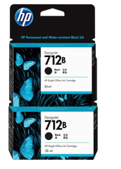 HP 712B 38-ml/  80-ml  Black Ink Cartridge