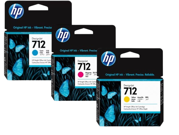 HP 712 29-ml Cyan/ Magenta/ Yellow Ink Cartridge