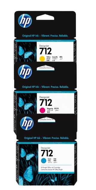 HP 712 29-ml Cyan/ Magenta/ Yellow Ink Cartridge