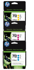 HP 712 3-Pack 29-ml Cyan/  Magenta/  Yellow Ink Cartridge