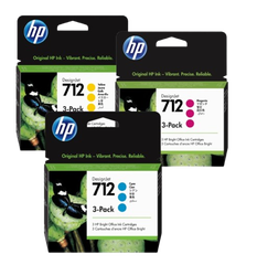 HP 712 3-Pack 29-ml Cyan/  Magenta/  Yellow Ink Cartridge