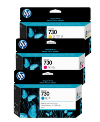 HP 730 130-ml Cyan/ Magenta/  Yellow Ink Cartridge